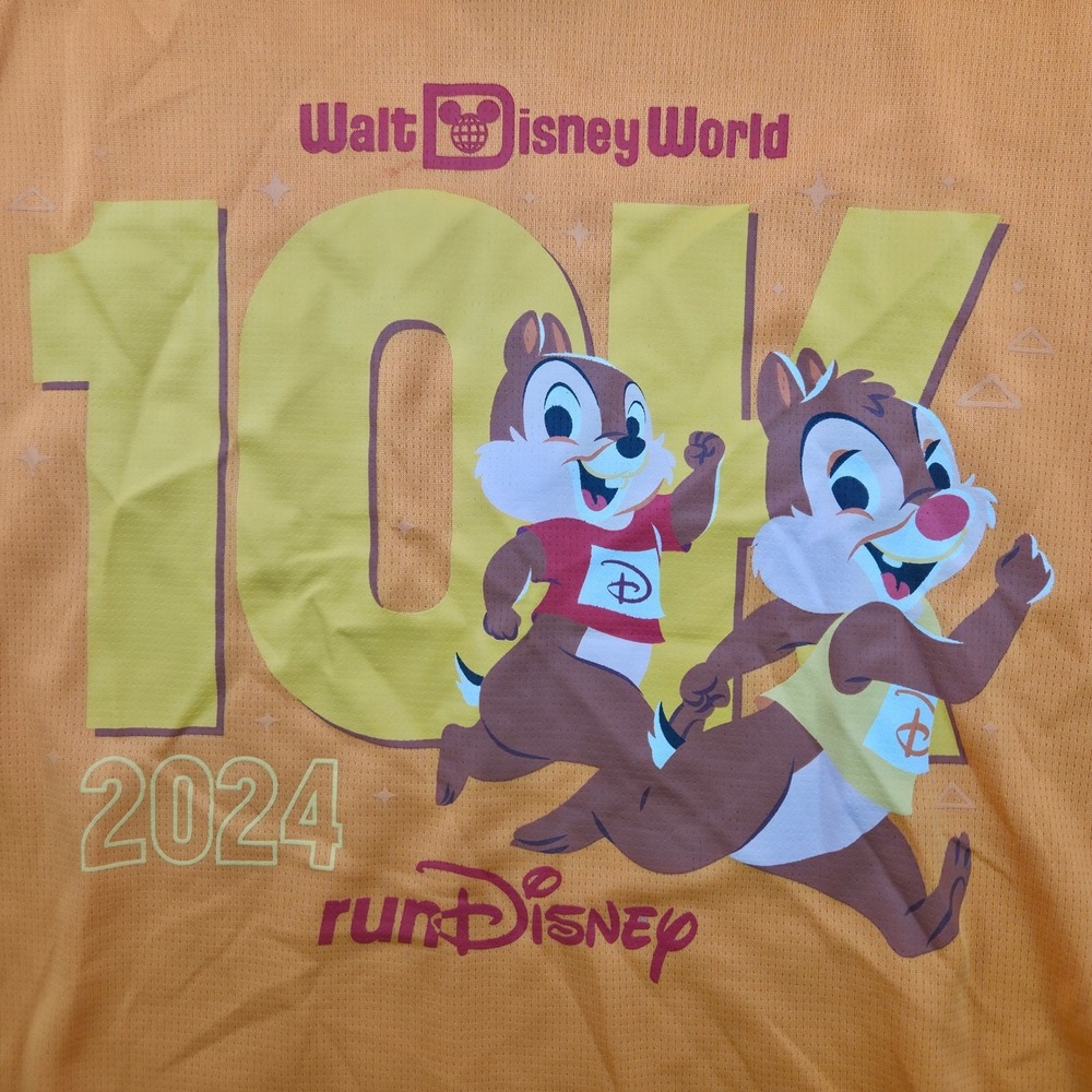 runDisney Shirt Womens Medium Chip 'n Dale 2024 Walt Disney World‎ 10K LS